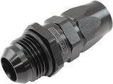 Male -12AN To 10AN Teflon Hose End Straight Male ORB Black AF580-10-12DBLK - Aeroflow