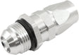 Male -12AN To 10AN Teflon Hose End Straight Male ORB Silver AF580-10-12DS - Aeroflow