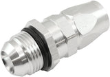 Male -12AN To 10AN Teflon Hose End Straight Male ORB Silver AF580-10-12DS - Aeroflow