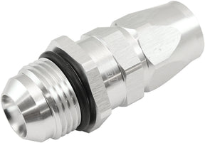 Male -12AN To 10AN Teflon Hose End Straight Male ORB Silver AF580-10-12DS - Aeroflow