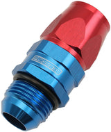 Male -12AN To 12AN Teflon Hose End Straight Male ORB Blue AF580-12-12D - Aeroflow