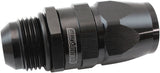 Male -12AN To 12AN Teflon Hose End Straight Male ORB Black AF580-12-12DBLK - Aeroflow