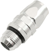 Male -12AN To 12AN Teflon Hose End Straight Male ORB Silver AF580-12-12DS - Aeroflow
