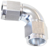 -16AN 90 Deg Swivel Coupler Silver Billet Full Flow 1 Piec AF583-16S - Aeroflow