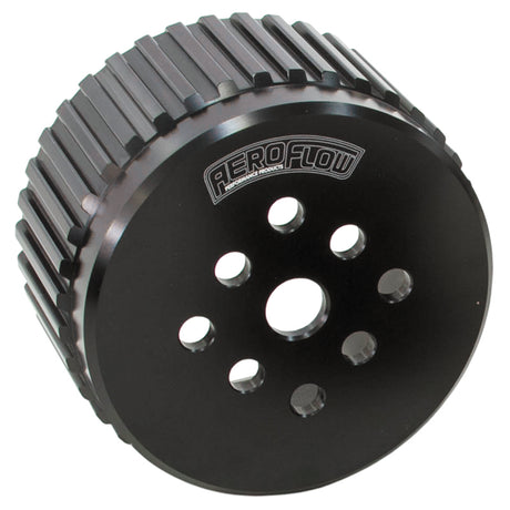 Water Pump Gilmer Drive Pulleyanodised Black Sbc/Bbc All, AF59-3000WBLK - Aeroflow