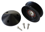 Chev LS Tensioner Replacement Pully, Bear &Nose Cover W/Bolts AF59-4031BLK - Aeroflow