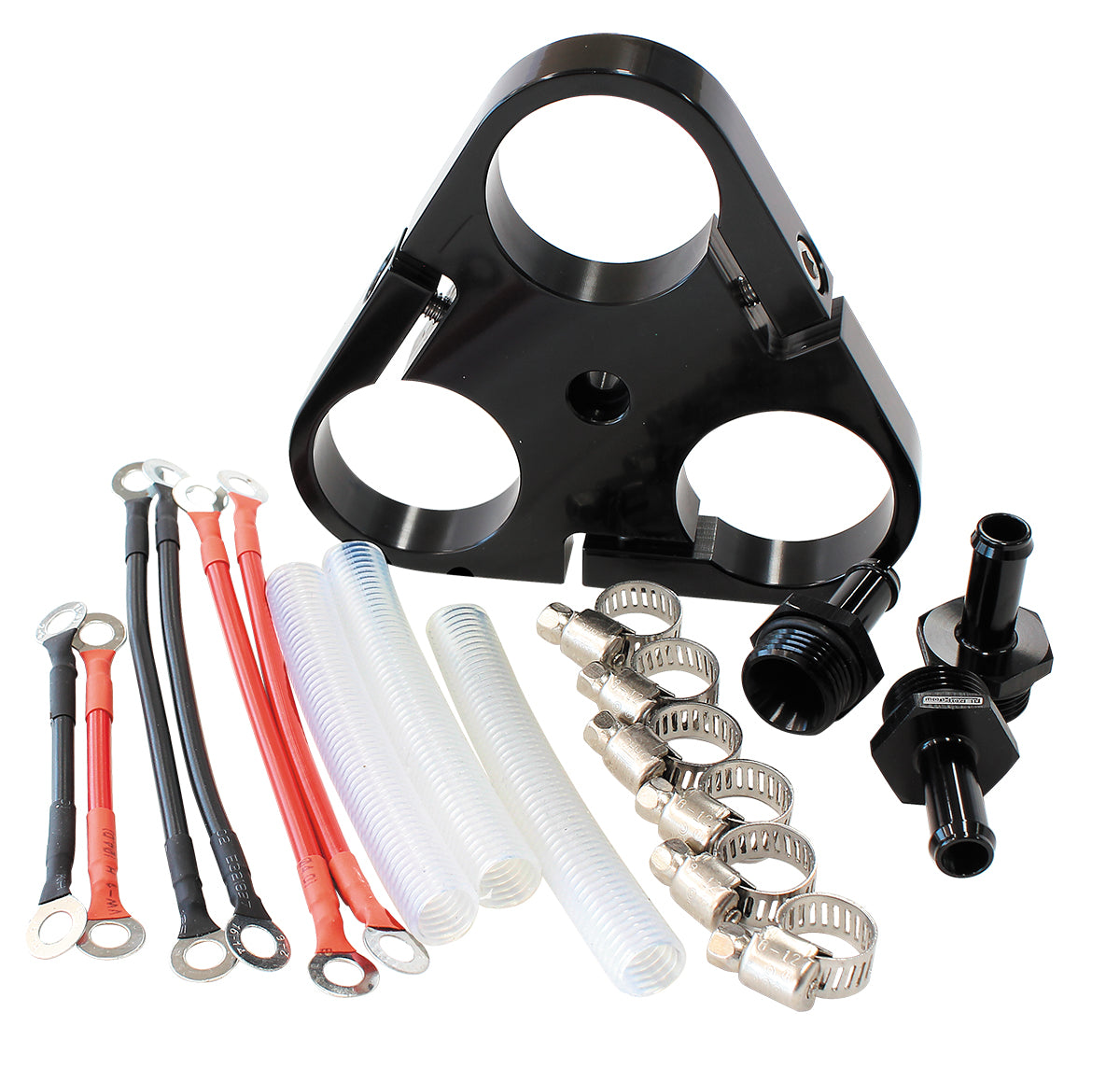 Triple 40mm Pump Bracket & In Tank Hose AF59-4053BLK - Aeroflow