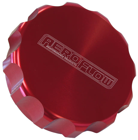 Replacement Billet Cap Suits -40 Base Red Anodised AF59-460-40R - Aeroflow