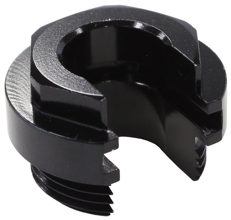Push On EFI Fitting Retaining Locking Collar With Slot Black AF59-905-02BLK - Aeroflow
