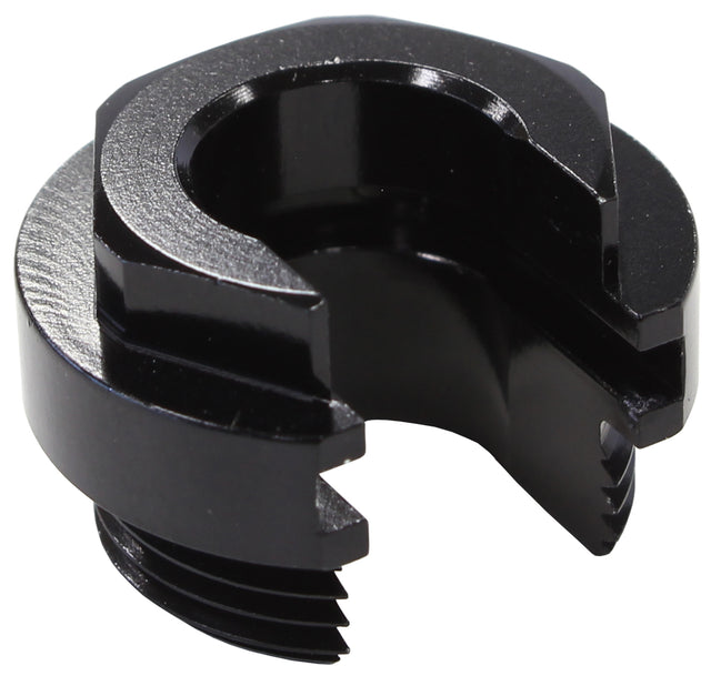 Push On EFI Fitting Retaining Locking Collar With Slot Black AF59-905-02BLK - Aeroflow