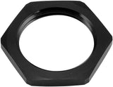 Replacement -8AN Jam Nut Full Flow Bulkhead Black Half Nut AF59-924-08BLK - Aeroflow