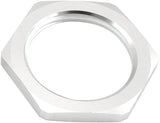 Replacement -16AN Jam Nut Full Flow Bulkhead Silver Half Nut AF59-924-16S - Aeroflow