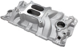 SBC Street Intake Manifold Dual Plane Chev 350 Natural AF6010-1000 - Aeroflow