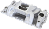 SBC Air Gap Intake Manifold Dual Plane Chev 350 Natural AF6010-1001 - Aeroflow