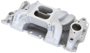 SBC Air Gap Intake Manifold Dual Plane Chev 350 Natural AF6010-1001 - Aeroflow