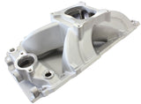 BBC Hi Rise Intake Manifold Single Plane Oval 454 Natural AF6010-1002 - Aeroflow