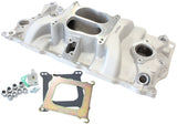 SBC Classic Intake Manifold Dual Plane Chev 350 Natural AF6011-1000 - Aeroflow