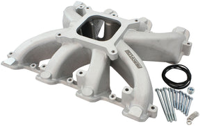 GM LS Carby Intake Manifold Cathedral Port Non-Efi LS1 LS2 Natural AF6040-5000 - Aeroflow