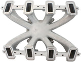 GM LS Carby Intake Manifold Cathedral Port Non-Efi LS1 LS2 Natural AF6040-5000 - Aeroflow