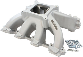 GM LS Carby Hi Rise Intake Manifold Cathedral Non EFI LS1LS2 Natura - 6040-5000 AF6040-5005 - Aeroflow