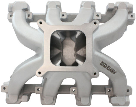 GM LS Carby Hi Rise Intake Manifold Cathedral Non EFI LS1LS2 Natura - 6040-5000 AF6040-5005 - Aeroflow
