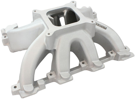 GM LS Carby Hi Rise Intake Manifold Cathedral Non EFI LS1LS2 Natura - 6040-5000 AF6040-5005 - Aeroflow