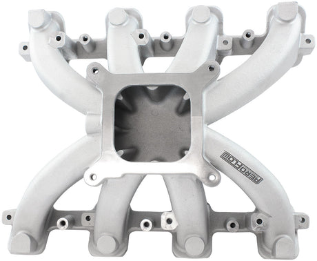 GM LS Carby Intake Manifold Rectangle Port Non-Efi LS3 Natural AF6040-6000 - Aeroflow