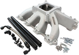 GM LS Carby Intake Manifold Cathedral Hi Rise EFI LS1 LS2 Natural AF6050-5001 - Aeroflow