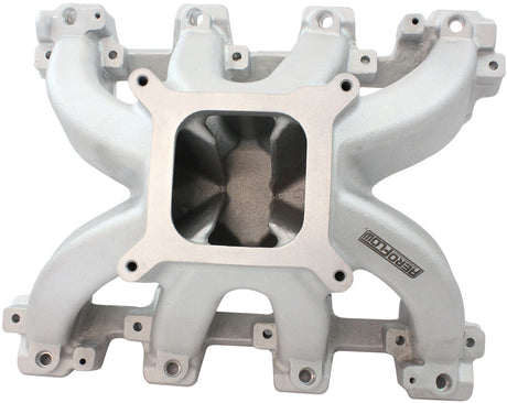 GM LS Carby Intake Manifold Cathedral Hi Rise EFI LS1 LS2 Natural AF6050-5001 - Aeroflow