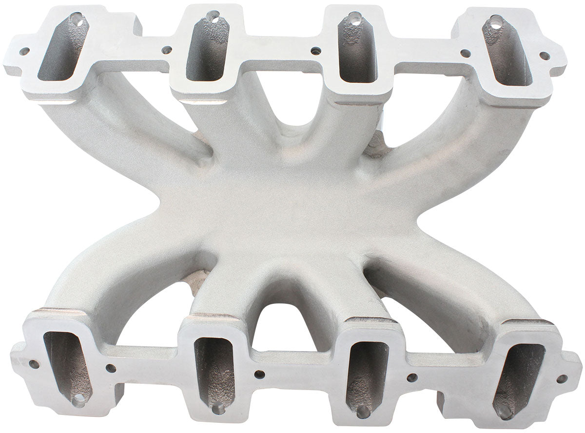 GM LS Carby Intake Manifold Cathedral Hi Rise EFI LS1 LS2 Natural AF6050-5001 - Aeroflow