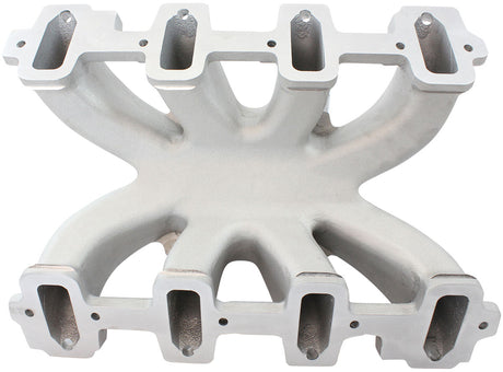 GM LS Carby Intake Manifold Cathedral Hi Rise EFI LS1 LS2 Natural AF6050-5001 - Aeroflow