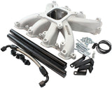 GM LS Carby Intake Manifold Rectangle Port EFI LS3 Natural AF6050-6000 - Aeroflow
