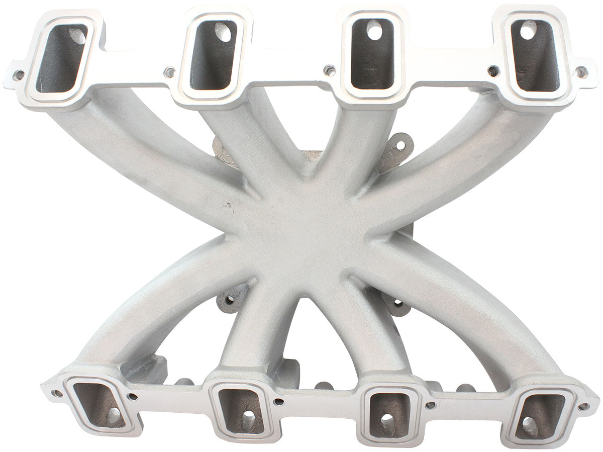GM LS Carby Intake Manifold Rectangle Port EFI LS3 Natural AF6050-6000 - Aeroflow