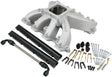 GM LS Carby Intake Manifold Rectangle Hi Rise EFI LS3 Natural AF6050-6001 - Aeroflow