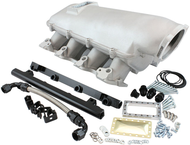 GM LS Modular Intake Manifold Cathedral Port Low Rise EFI Natural AF6063-5000 - Aeroflow