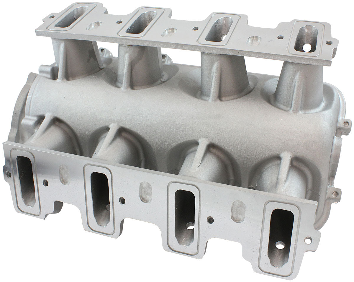 GM LS Modular Intake Manifold Cathedral Port Low Rise EFI Natural AF6063-5000 - Aeroflow