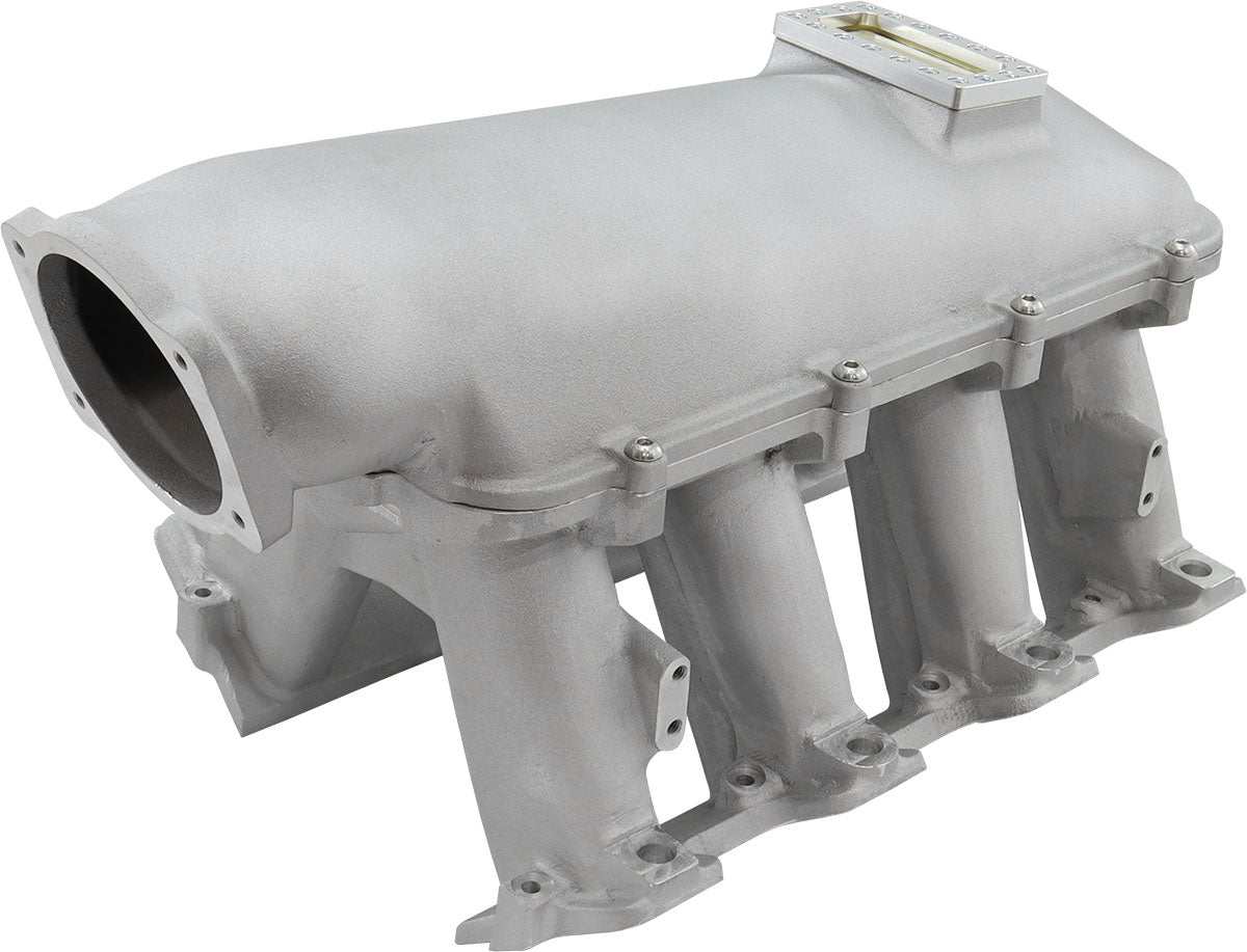 GM LS Modular Intake Manifold Cathedral Port Hi Rise EFI Natural AF6063-5001 - Aeroflow