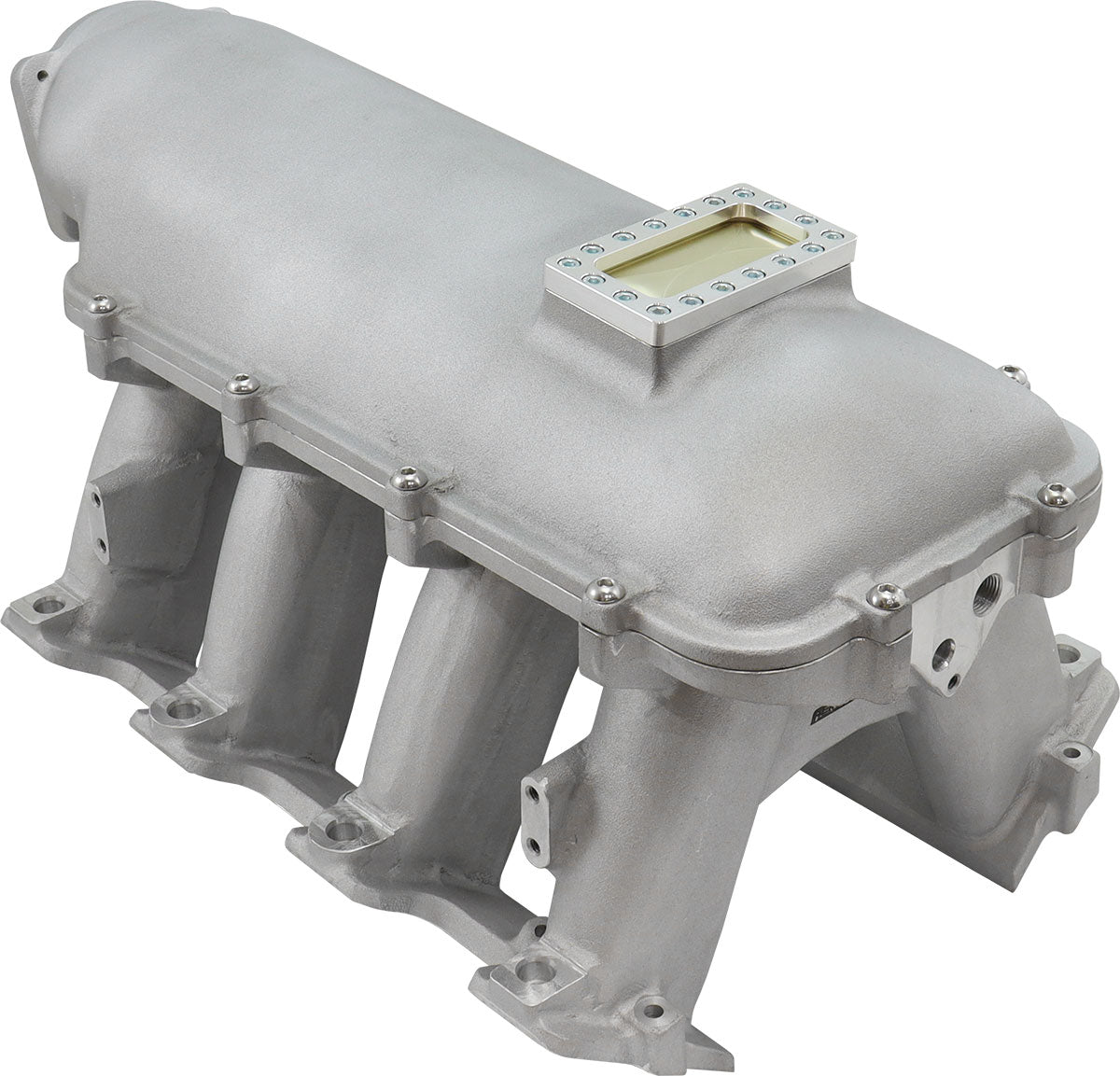 GM LS Modular Intake Manifold Cathedral Port Hi Rise EFI Natural AF6063-5001 - Aeroflow