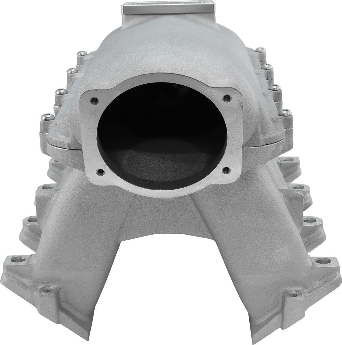 GM LS Modular Intake Manifold Cathedral Port Hi Rise EFI Natural AF6063-5001 - Aeroflow