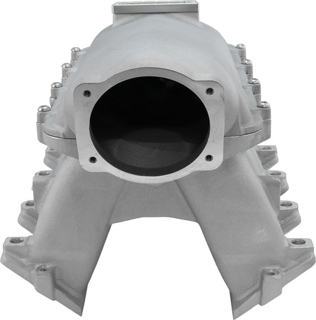 GM LS Modular Intake Manifold Cathedral Port Hi Rise EFI Natural AF6063-5001 - Aeroflow