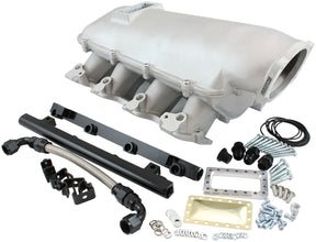 GM LS Modular Intake Manifold Rectangle Port Low Rise EFI Natural AF6063-6000 - Aeroflow