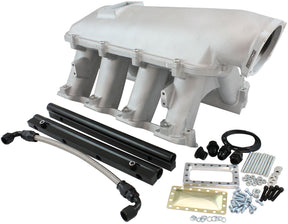 GM LS Modular Intake Manifold Rectangle Port Hi Rise EFI Natural AF6063-6001 - Aeroflow