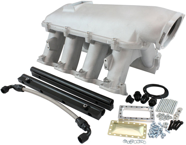 GM LS Modular Intake Manifold Rectangle Port Hi Rise EFI Natural AF6063-6001 - Aeroflow