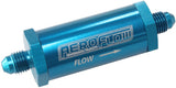 -4AN Turbo Inline Oil Filter Blue 30 Micron Washable AF607-04 - Aeroflow