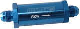 -6AN Turbo Inline Oil Filter Blue 30 Micron Washable AF607-06 - Aeroflow