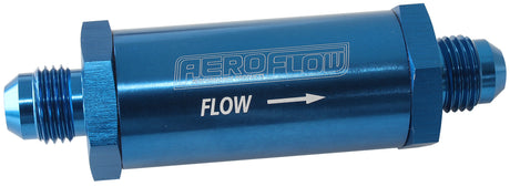 -6AN Turbo Inline Oil Filter Blue 30 Micron Washable AF607-06 - Aeroflow