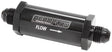 -6AN Turbo Inline Oil Filter Black 30 Micron Washable AF607-06BLK - Aeroflow