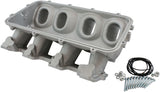 Low Rise Non EFI GM LS Base Modular Intake Mani Cathedral Port Natural AF6079-5000 - Aeroflow