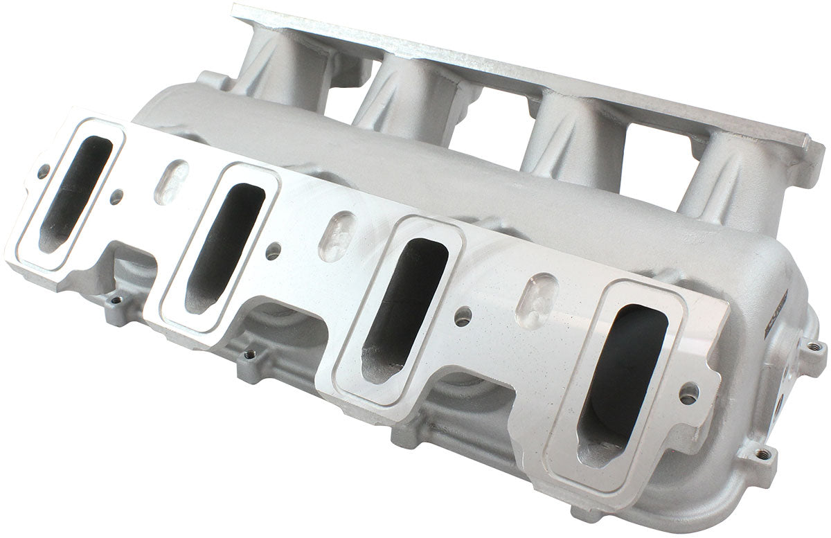 Low Rise EFI GM LS Base Intakemodular Manifold Cathedral Port Natural AF6079-5001 - Aeroflow