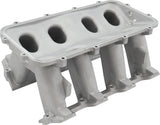 Hi Rise Non EFI GM LS Base Modular Intake Mani Cathedral Port Natural AF6079-5002 - Aeroflow